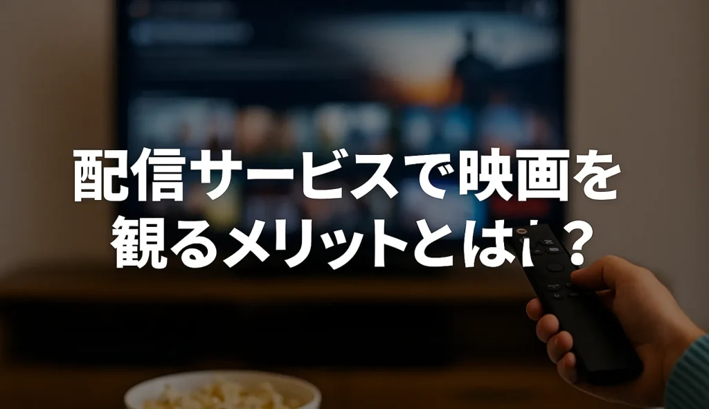 配信サービスで映画を観るメリットとは?